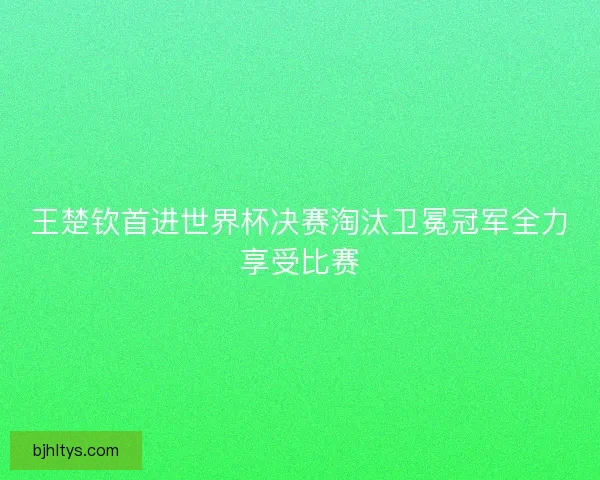王楚钦首进世界杯决赛淘汰卫冕冠军全力享受比赛